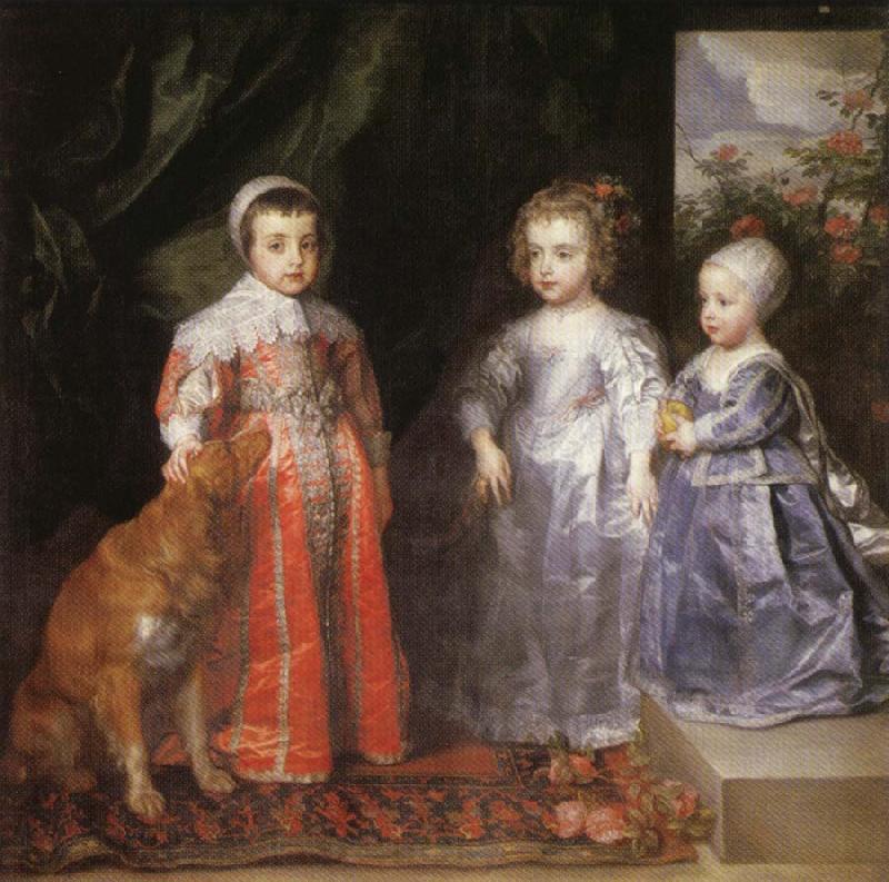 Anthony Van Dyck Portrait of the Children of Charles I of England Norge oil painting art